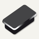 Alco Haftmagnet 13x24x7mm schwarz 10 Stück