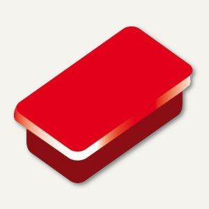 Alco Haftmagnet 13x24x7mm rot 10 Stück