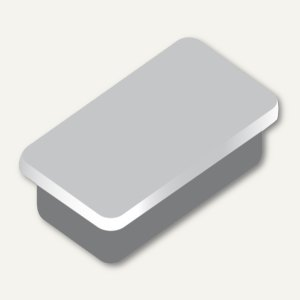 Alco Haftmagnet 13x24x7mm grau 10 Stück