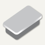 Alco Haftmagnet 13x24x7mm grau 10 Stück