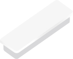 Alco Haftmagnet 13x40x7mm weiß 10 Stück