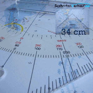 Alco Kursdreieck Kunststoff 33 cm transparent