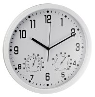 Alco Wanduhr Kunststoff Ø350mm Ziffernblatt und...