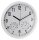 Alco Wanduhr Kunststoff Ø350mm Ziffernblatt und Gehäuse weiß
