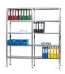 Alco Schraubregal Stahlblech 10 Böden 160x40x180cm...