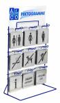 Alco SB-Aufsteller Metall lackiert 320x150x420mm blau