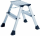 Alco Trittleiter Aluminium 2-stufig 43cm silber