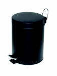 Alco Tretabfalleimer Stahl kunststoffbeschichtet 5l schwarz