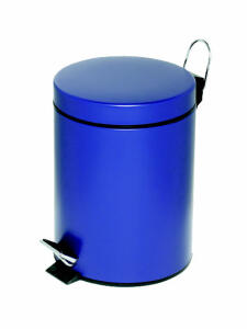 Alco Tretabfalleimer Stahl kunststoffbeschichtet 5l blau