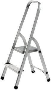 Alco Haushaltsleiter Aluminium 2-stufig 104cm silber