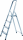 Alco Haushaltsleiter Aluminium 4-stufig 148cm silber