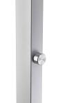 Alco LED-Stehleuchte 9080-1 Aluminium mit Metallfuß 60W silber
