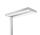 Alco LED-Stehleuchte 9080-1 Aluminium mit Metallfuß 60W silber