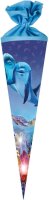Nestler Schultüte Filzv. 70 cm rund Delfinwelten