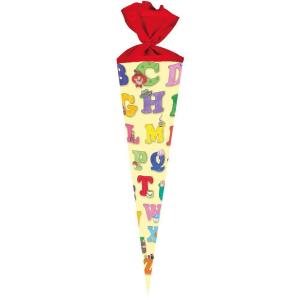 Nestler Schultüte Filzv. 70 cm rund ABC