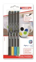 Edding Porzellanpinselstift 4200 4er-Blister sortiert...
