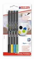 Edding Porzellanpinselstift 4200 4er-Blister sortiert kühl