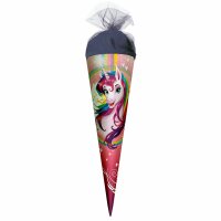 Motiv-Schultüte Einhornportrait 35cm rund...