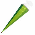 Roth Basteltüte, Grün - Punkte, 85 cm, eckig, Rot(h)-Spitze
