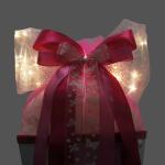 Roth LED-Schleife "Pink Glamour", ca. 50x23 cm, 100 Polyester