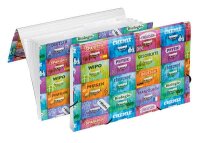 Veloflex 4445835 Fächermappe School, DIN A4, mit 6...