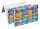 Veloflex 4445835 Fächermappe School, DIN A4, mit 6 Fächern, PP-Material, Ordnungs-Mappe Schule, Motiv Schulfächer