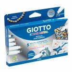 GIOTTO Fasermaler Decor Metal 5er Etui K05