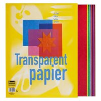 Idena Transparentpap. A4 10 Blatt farbig sortiert