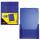Idena 225402 - Heftbox DIN A4 mit Gummizug, transluzent blau