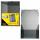 Idena 225404 - Heftbox DIN A4 mit Gummizug, transluzent schwarz