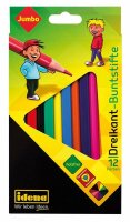 Idena 621442 - Farbstifte Jumbo Dreikant, 12 Stück,...