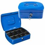 Idena Geldkassette 8" 205x160x90mm, blau - Metall, 8...