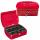 Idena Geldkassette 10" 255x200x90mm, rot - Metall, 8 Fächer