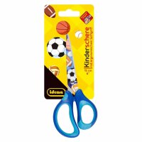 Idena 14028 - Softschere mit Bälle-Motiv, Blau, 1...