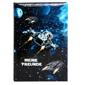 Goldbuch Freundebuch Raumschiff