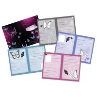 Goldbuch Freundebuch Schmetterling