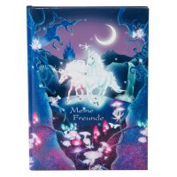 Goldbuch Freundebuch Unicorn