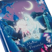 Goldbuch Freundebuch Unicorn