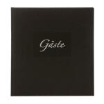 Goldbuch Gästebuch Seda schwarz