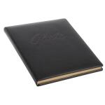 Goldbuch Gästebuch Leder schwarz
