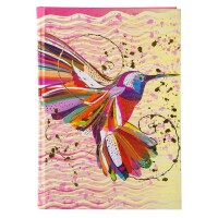 Goldbuch Notizbuch Flower Kolibri