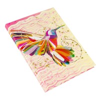 Goldbuch Notizbuch Flower Kolibri