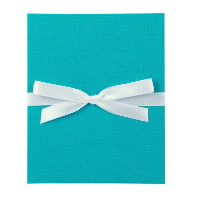 Goldbuch Leporello Linum türkis 19x15,5x0,8cm
