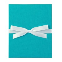 Goldbuch Leporello Linum türkis 19x15,5x0,8cm