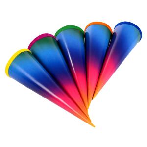 Goldbuch Bastelschultüte 35cm mit farbigem Filzverschluss Regenbogen