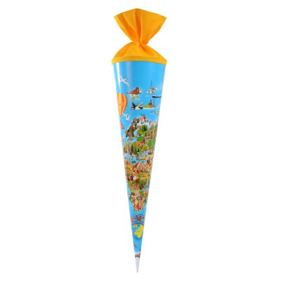 Goldbuch Schultüte 70cm Weltkarte