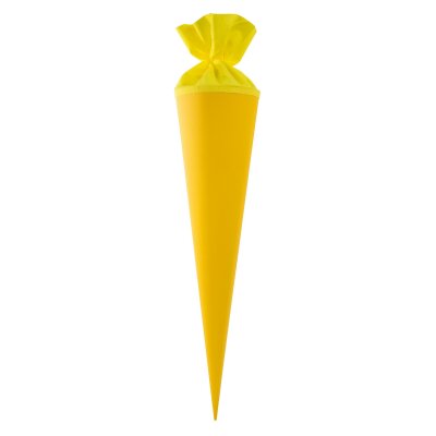 Goldbuch Bastelschultüte 70cm mit farbigem Filzverschluss gelb