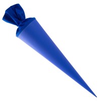 Goldbuch Bastelschultüte 70cm mit farbigem Filzverschluss blau