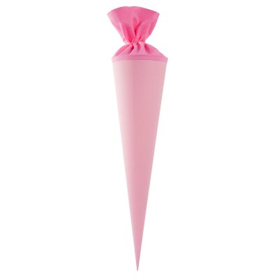 Goldbuch Bastelschultüte 70cm mit farbigem Filzverschluss rosa