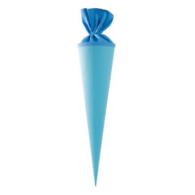 Goldbuch Bastelschultüte 70cm mit farbigem Filzverschluss hellblau